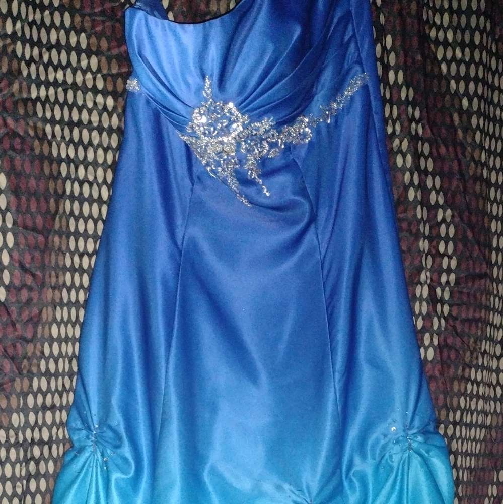 Blue/Teal Ombre Prom Dress